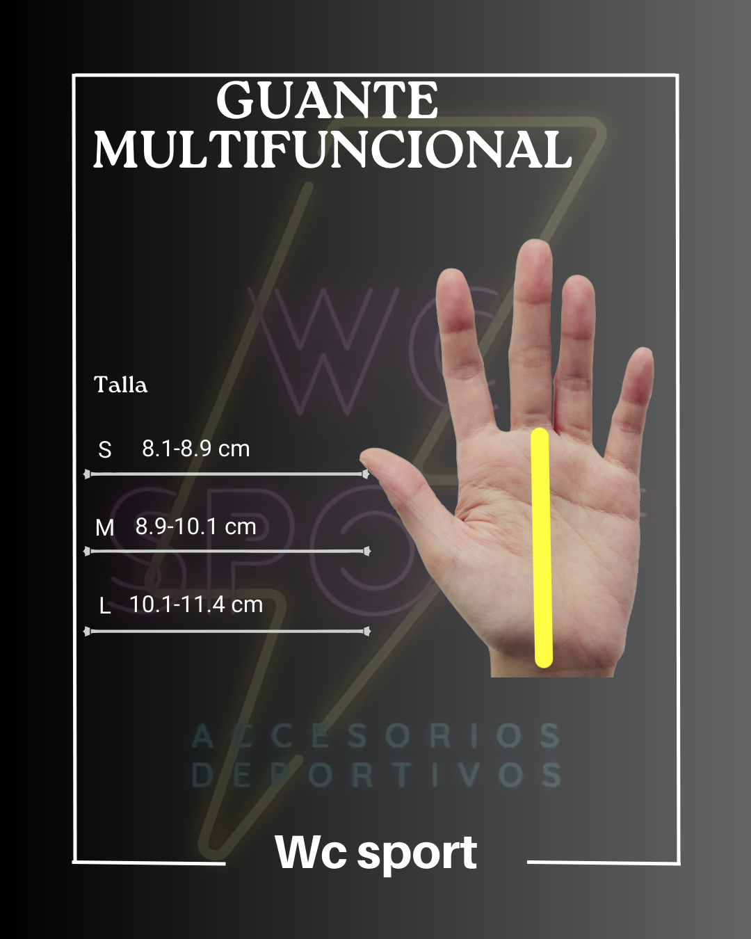 GUANTE MULTIFUNCIONAL WC SPORT EN CUERO